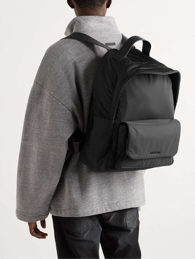 Fear of God Logo-Appliquéd Leather-Trimmed Shell Backpack outlook