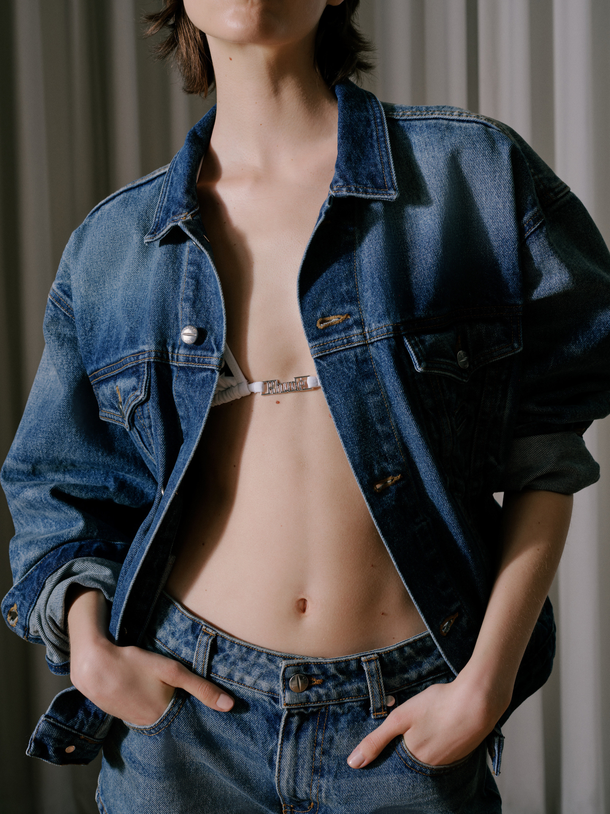 OVERSIZED DENIM TRUCKER JACKET - 8