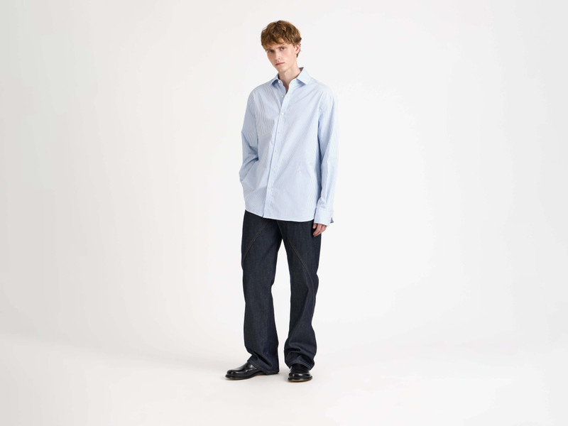 JW Anderson DRESS SHIRT IN BLUE & WHITE outlook