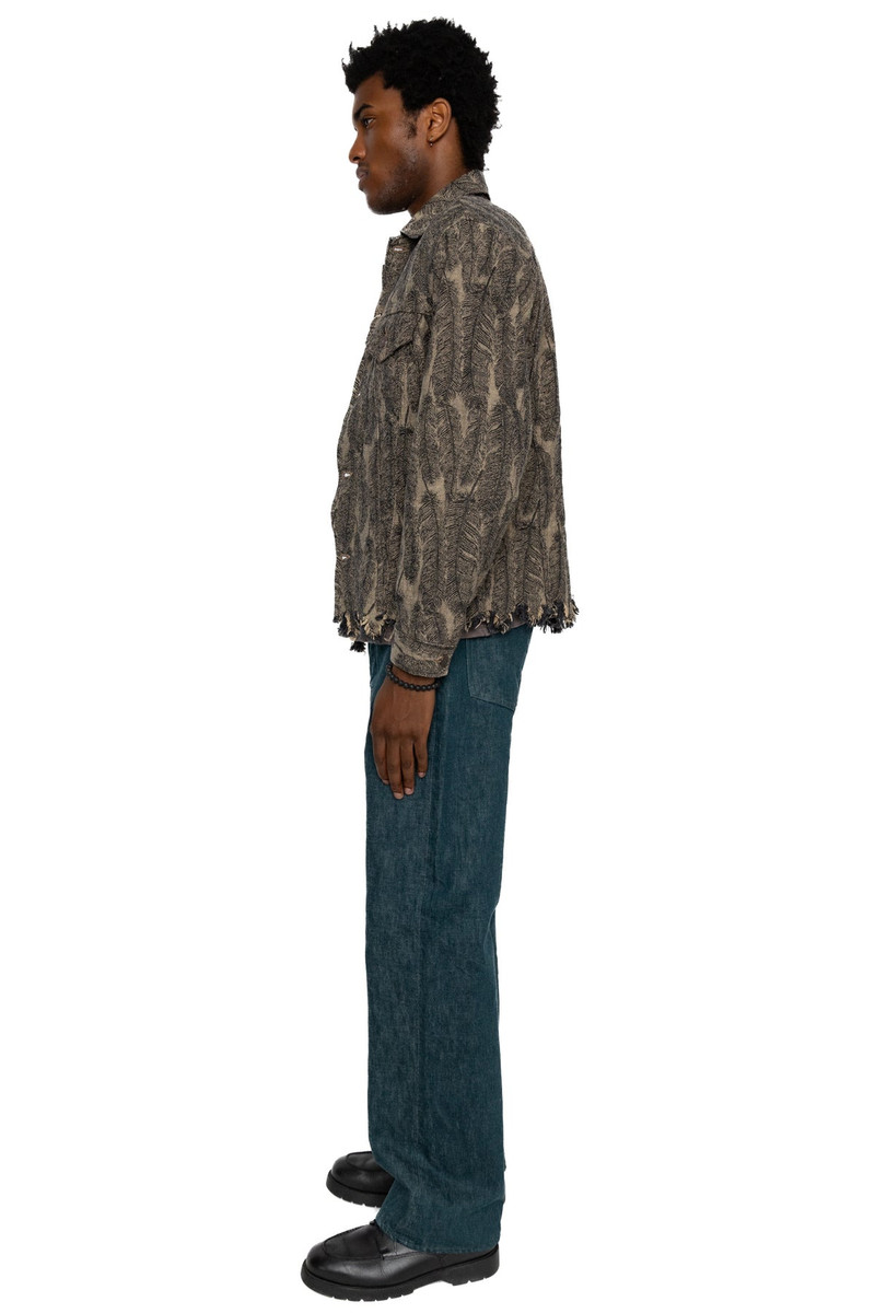 Kapital 12oz MAGPIE Denim 3rd JKT - Black x Beige outlook