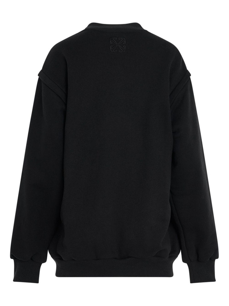 Off-White logo-embroidered sweatshirt outlook