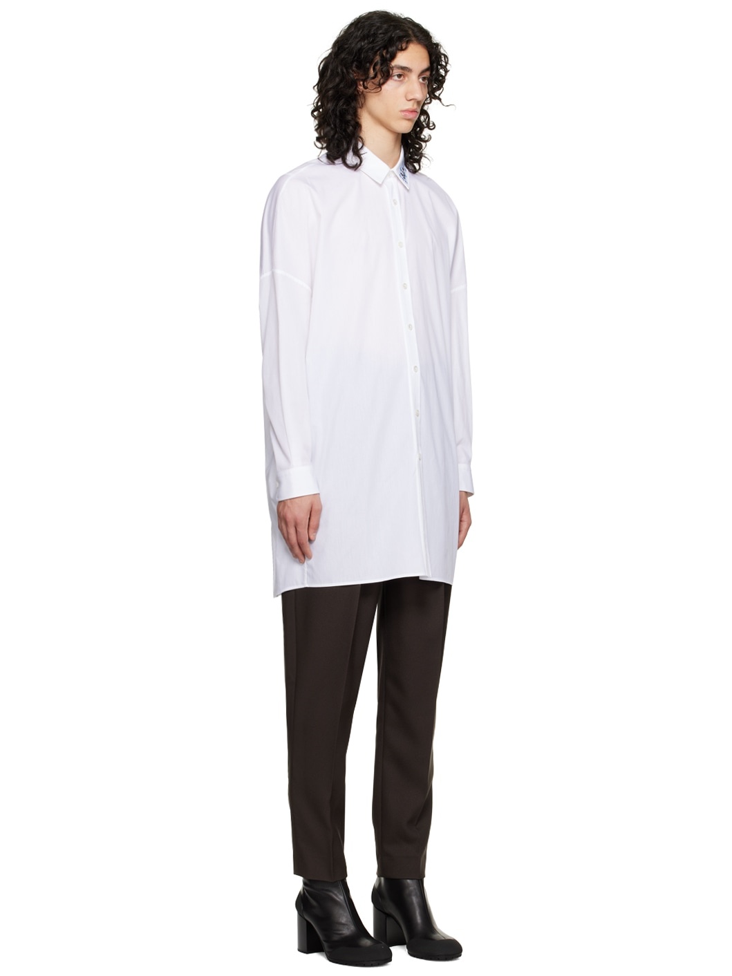 White Embroidered Shirt - 2
