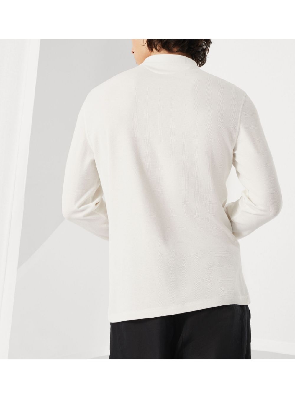 long-sleeved Henley T-shirt - 4