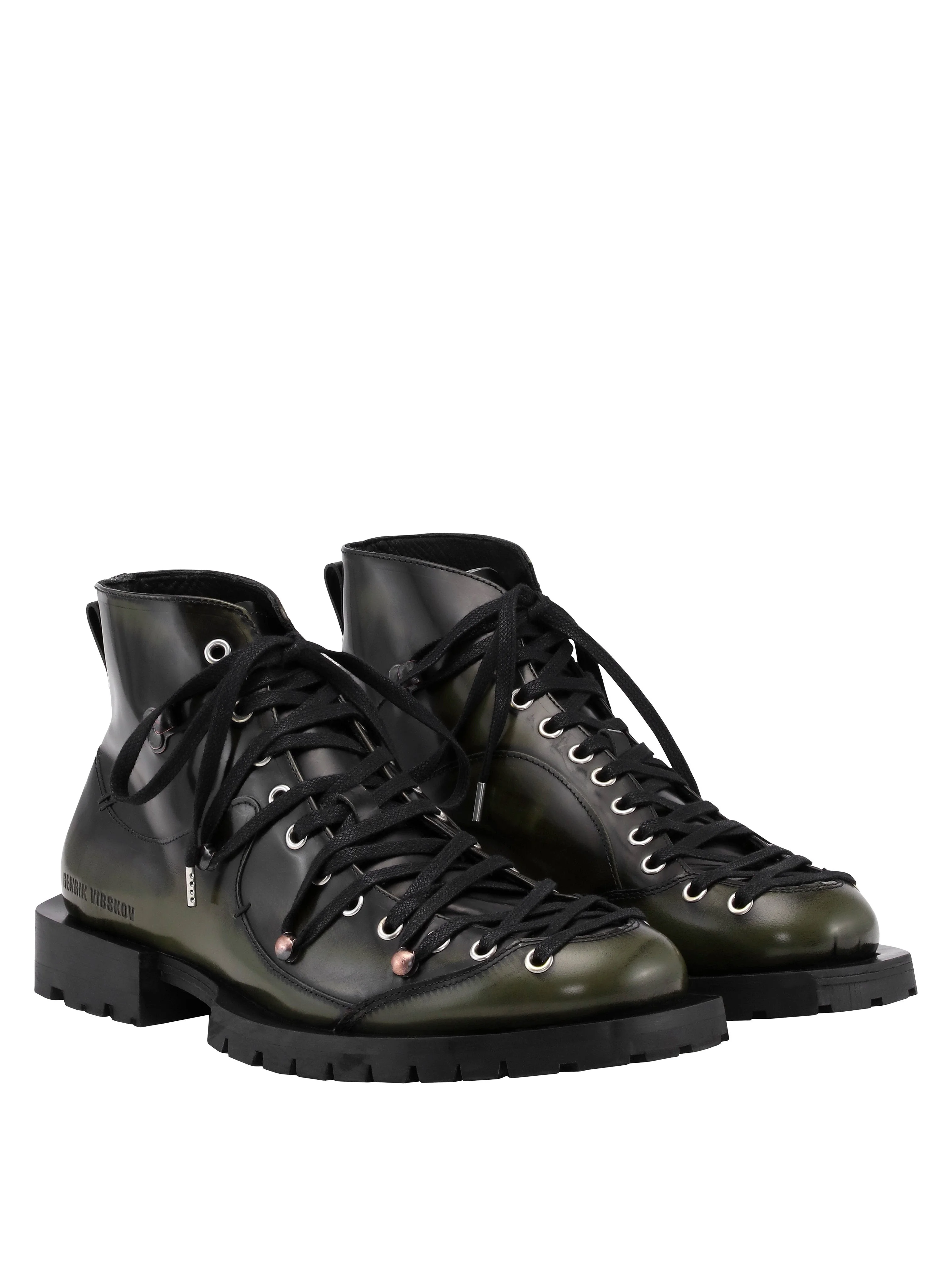 KELLY BOOTS - GREEN BRUSH OFF - 1