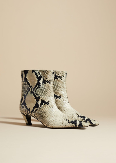 KHAITE The Arizona Boot in Python-Embossed Leather outlook