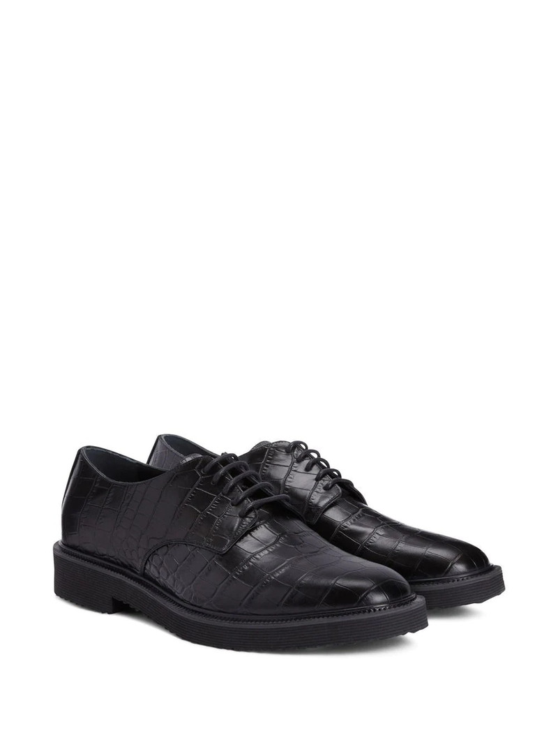 Giuseppe Zanotti crocodile-effect leather Oxfords outlook