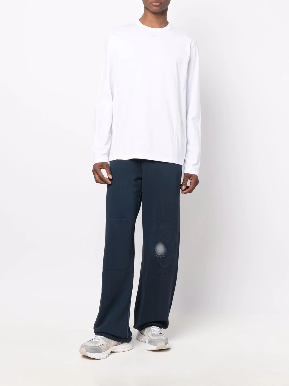 panelled tonal sweatshirt - 2