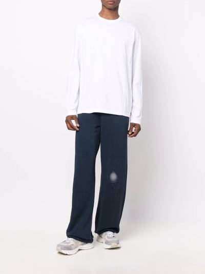 Diesel panelled tonal sweatshirt outlook