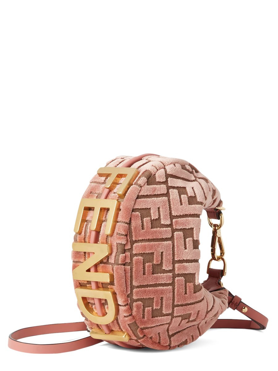FENDIGRAPHY MINI VELVET FF BAG - 2