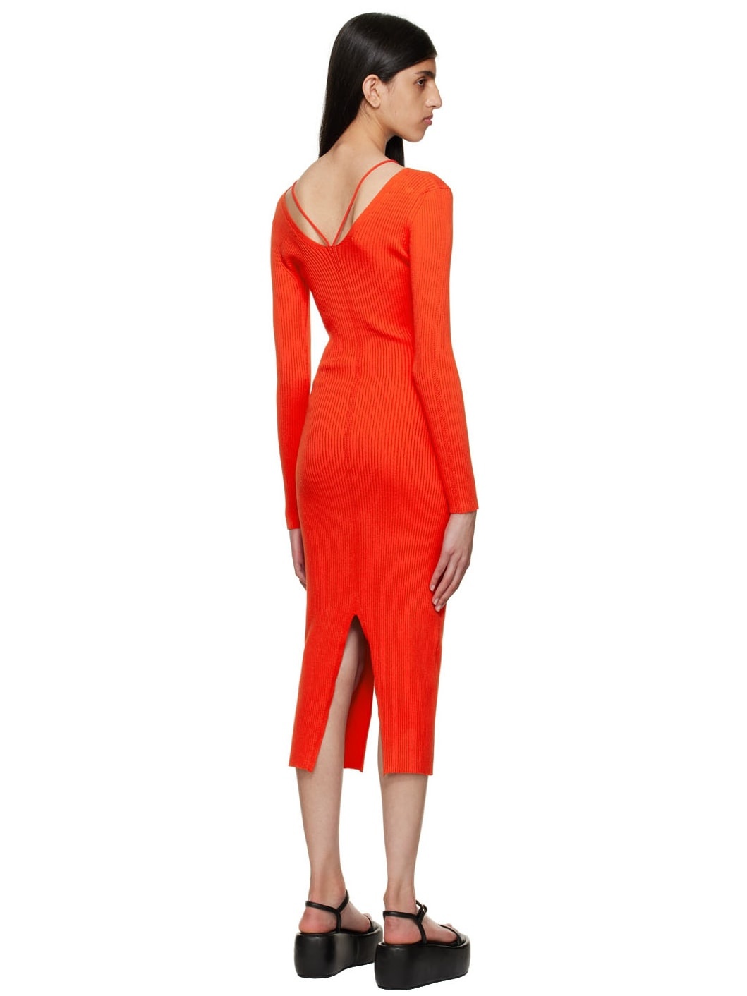 Red Rivoli Maxi Dress - 3