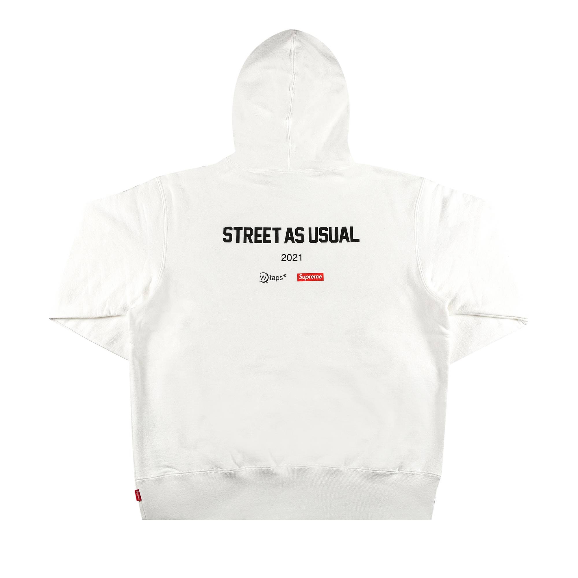 Supreme x WTAPS Sic'em! Hooded Sweatshirt 'White' - 2