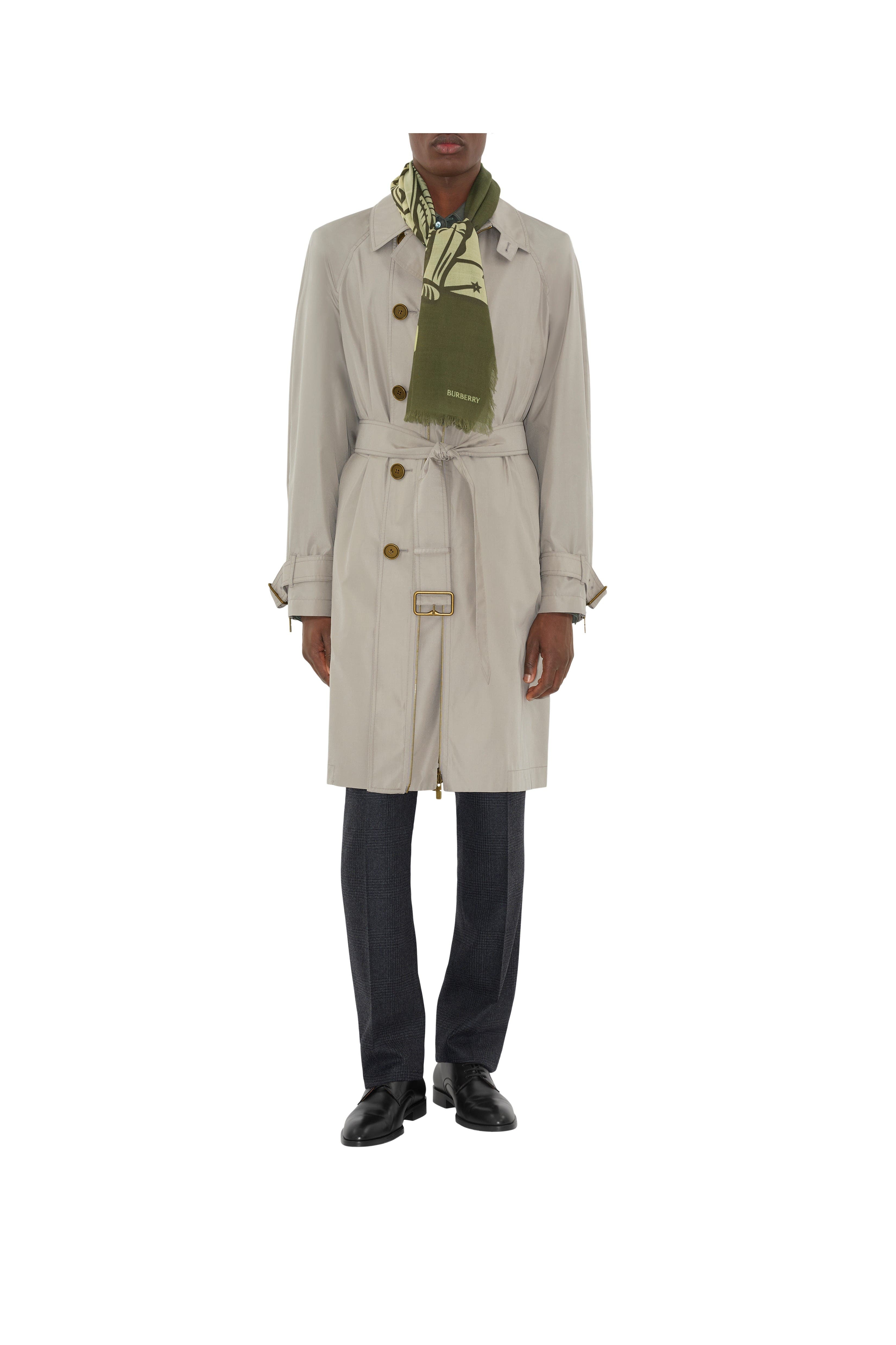 burberry Wide EKD Wool Scarf in Pea at Nordstrom - 5