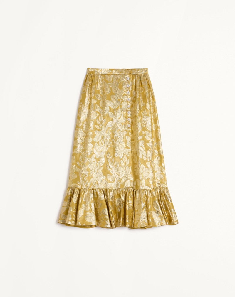 SKIRT IN APRES L'HIVER SILK LUREX FOGLIOLINE - 1