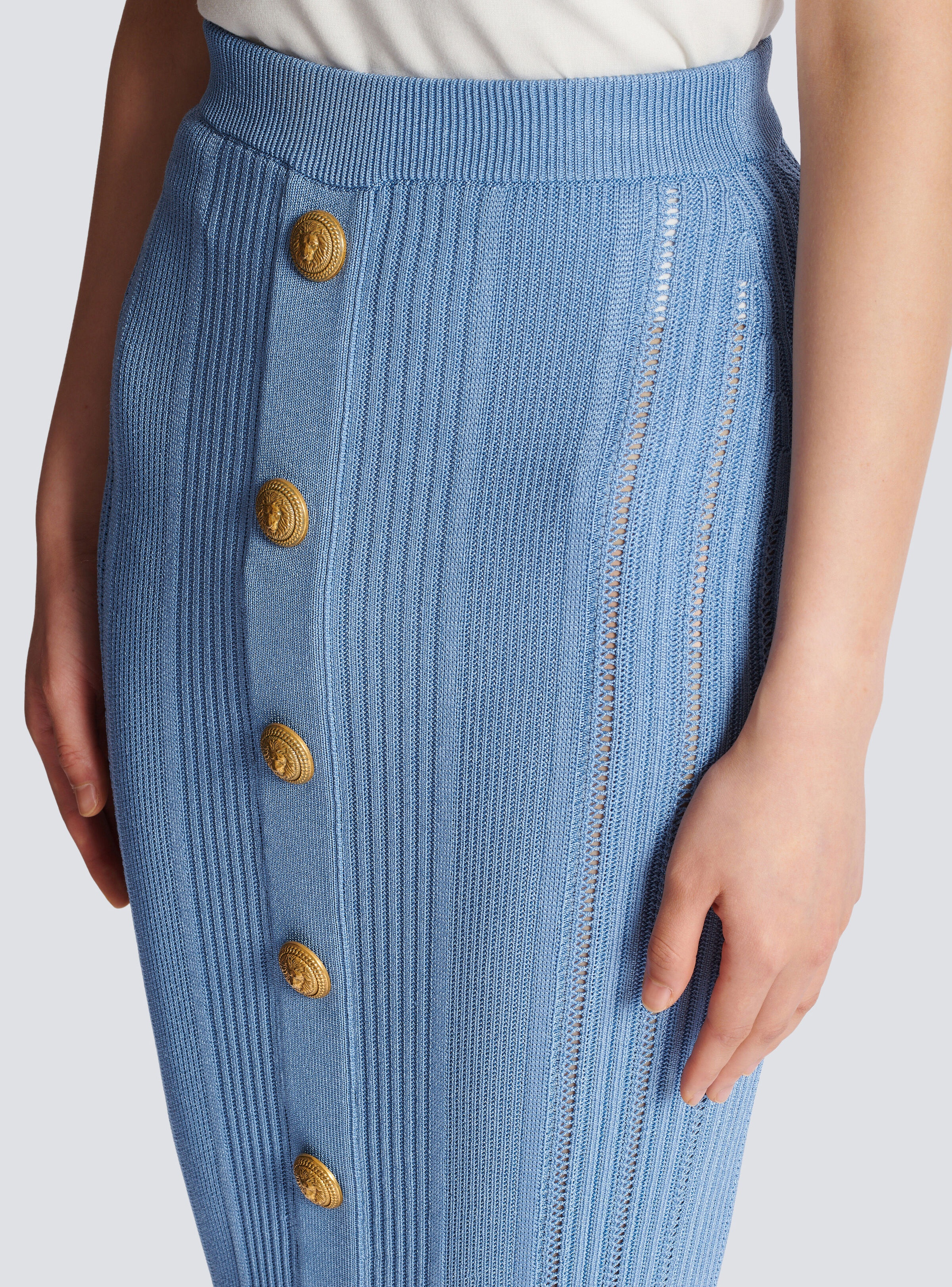 5-button knit skirt - 6