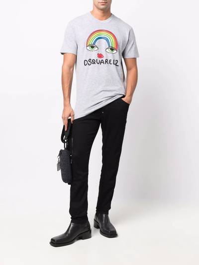 DSQUARED2 rainbow-print T-shirt outlook