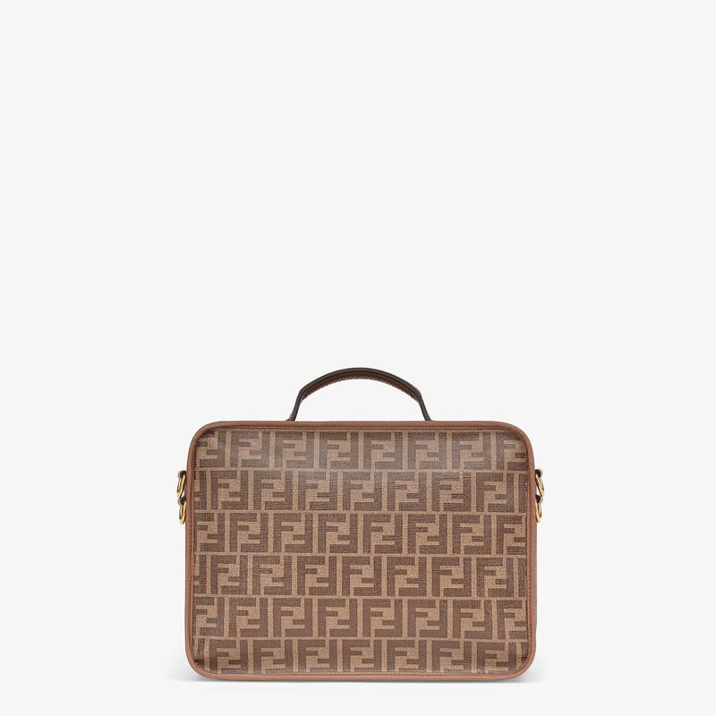 Large brown fabric bag 3