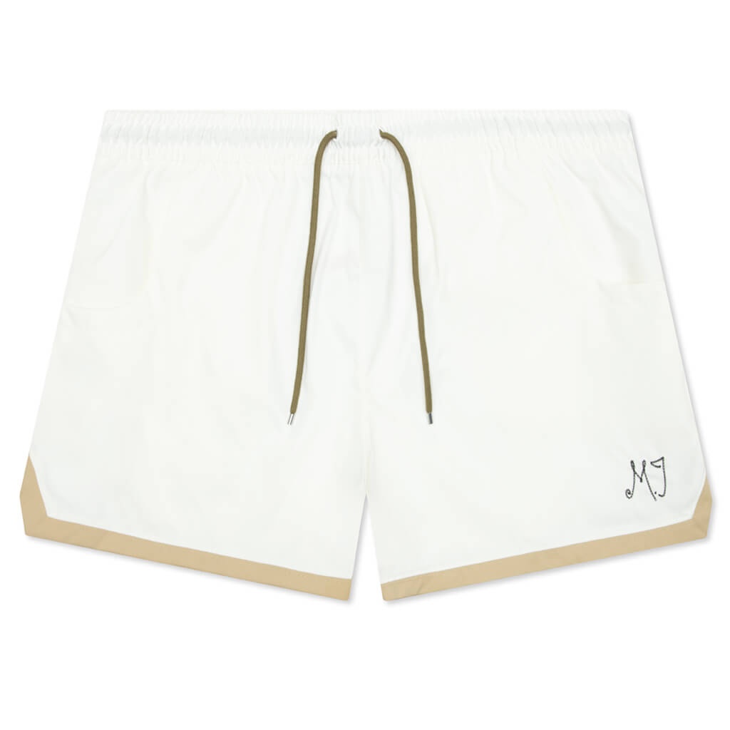 WOVEN SHORTS WOMEN'S - SAIL/TEAM GOLD/BROWN KELP - 1