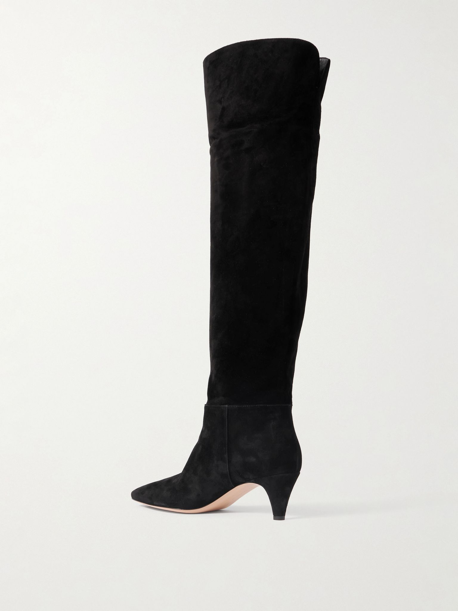 Elise 45 suede knee boots Black - 3