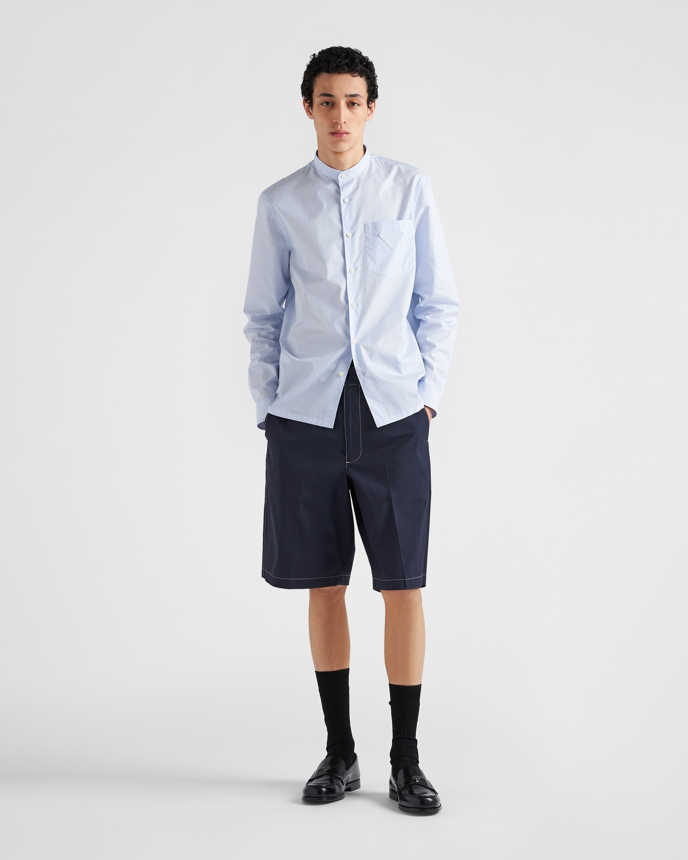 Stretch poplin Bermudas - 2