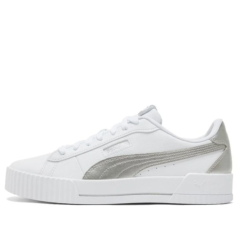 (WMNS) PUMA Carina Crew Metallic 'White Grey' 368879-01 - 1