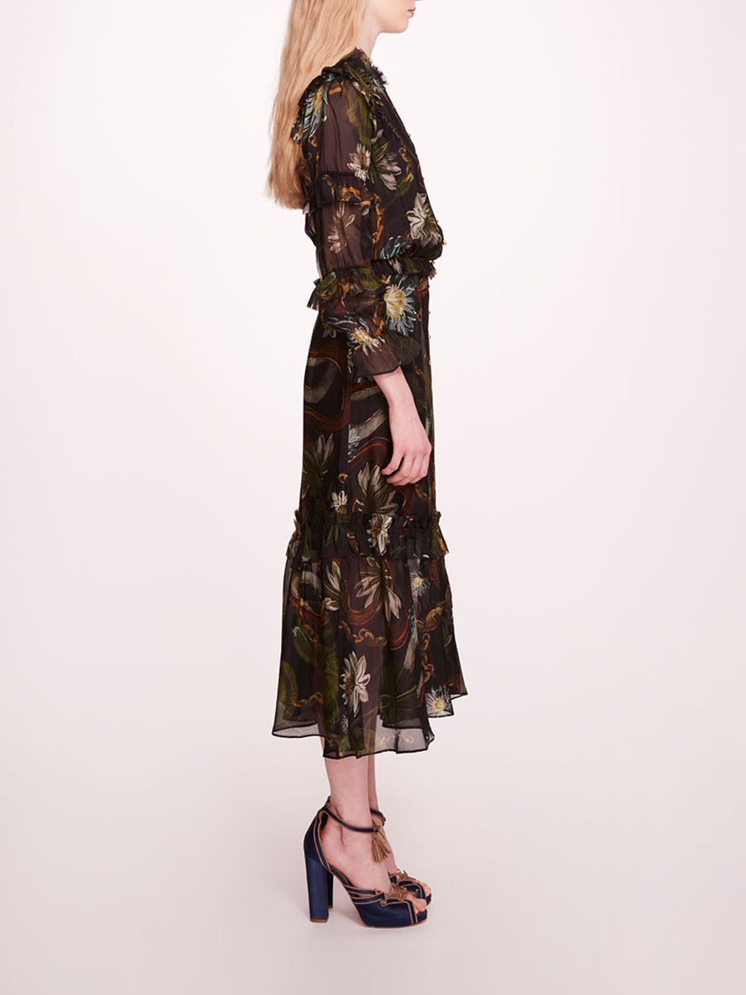 SILK LILY MIDI DRESS - 3