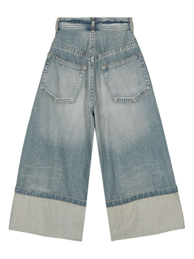Maison MIHARAYASUHIRO Rolled-up wide-leg jeans outlook