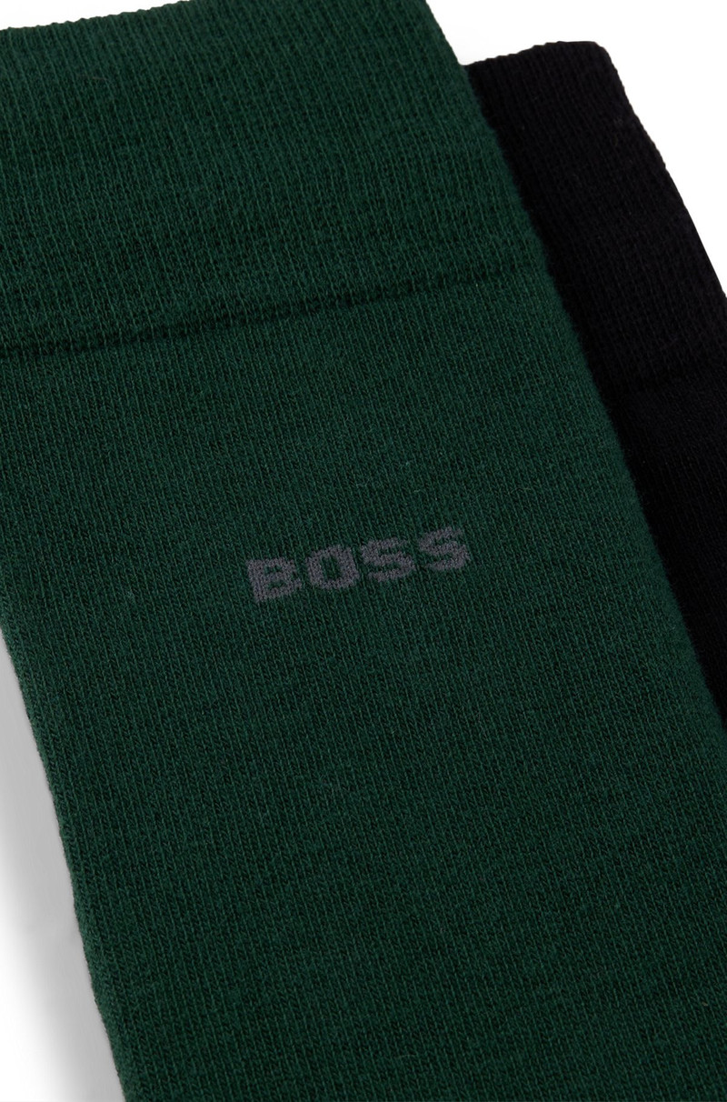BOSS TWO-PACK OF COTTON-BLEND REGULAR-LENGTH SOCKS outlook