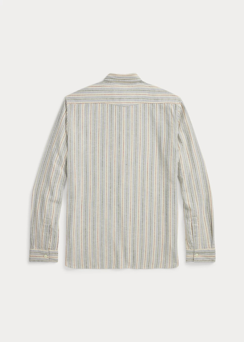 RRL by Ralph Lauren Striped Twill Popover Shirt outlook