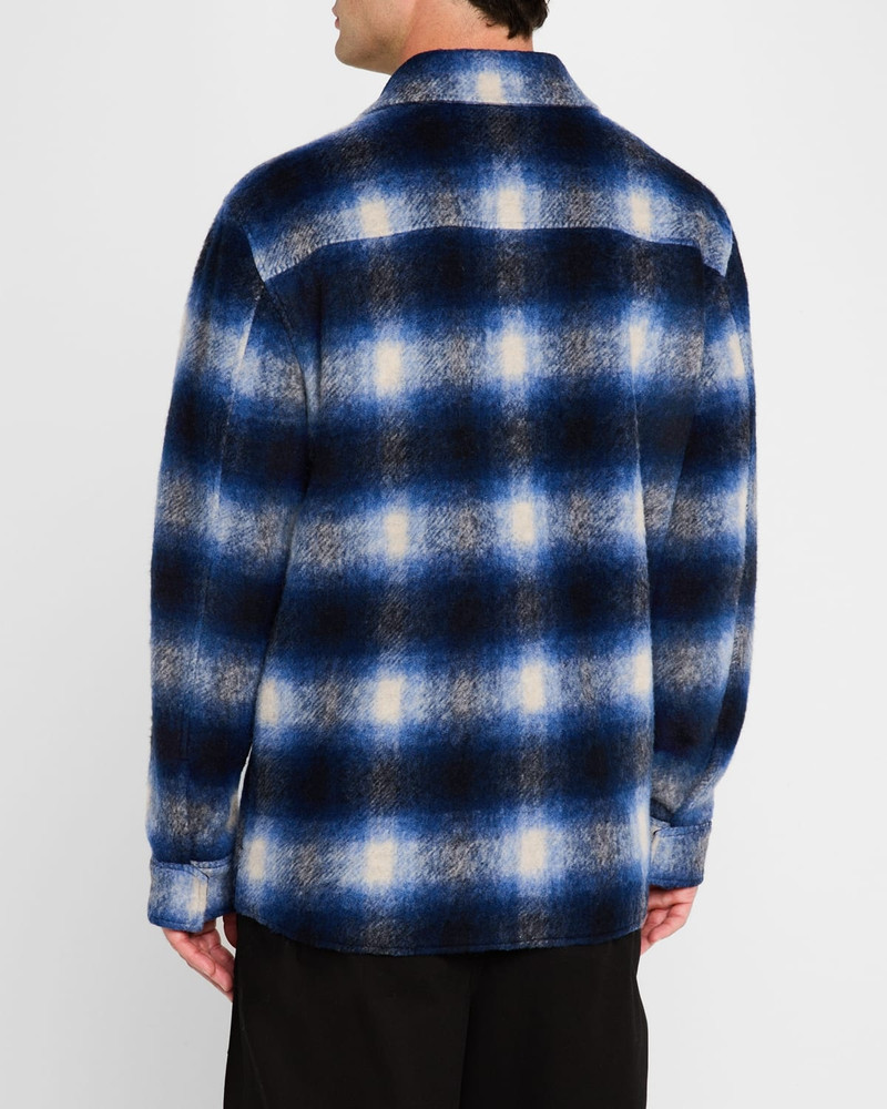 SIMKHAI Men's Caleb Plaid Overshirt outlook
