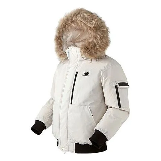 New Balance Patrol Down Jacket 'White Black' NBNPA43043-IV - 1