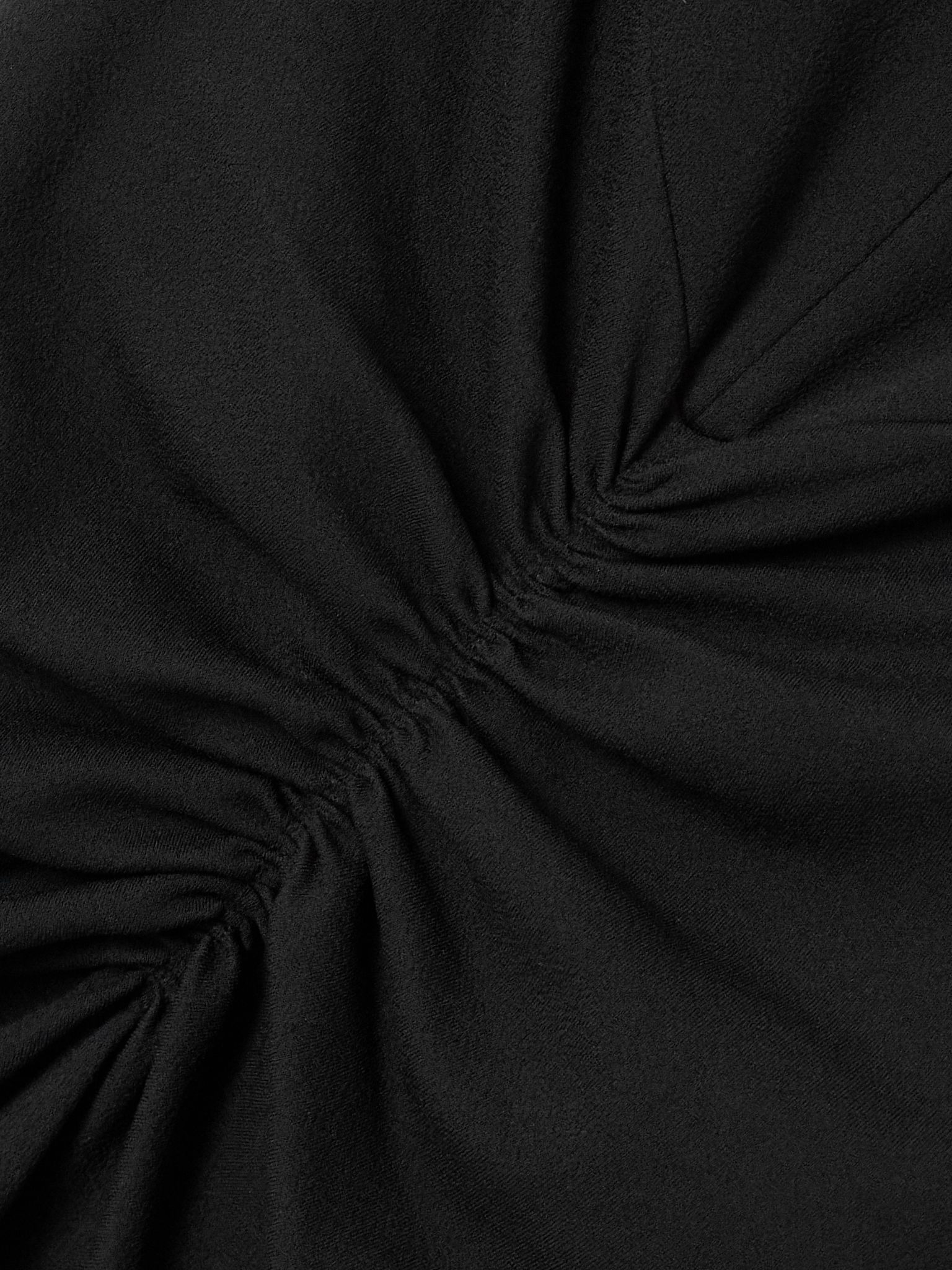 Alba crepe mock-neck maxi dress Black - 4