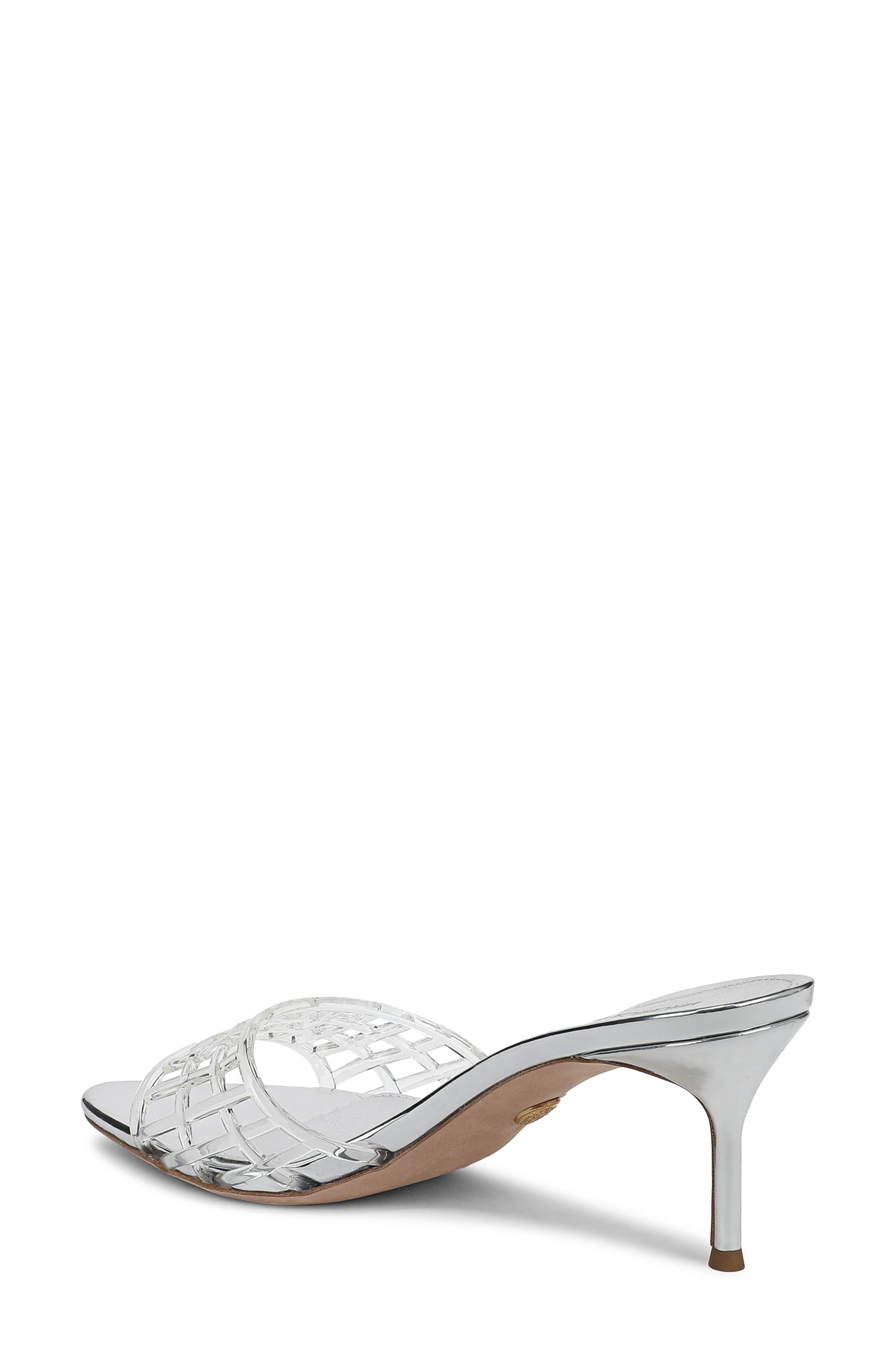 Veronica Beard Tia Jelly Slide Sandal in Clear/Silver at Nordstrom - 2