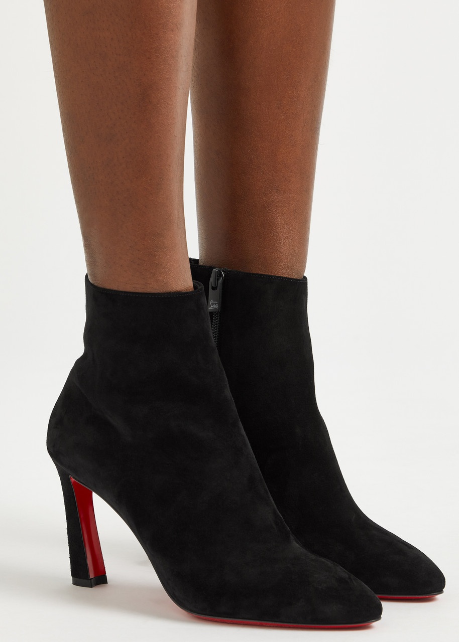 Christian Louboutin Eleonor 85 Suede Ankle Boots - 5