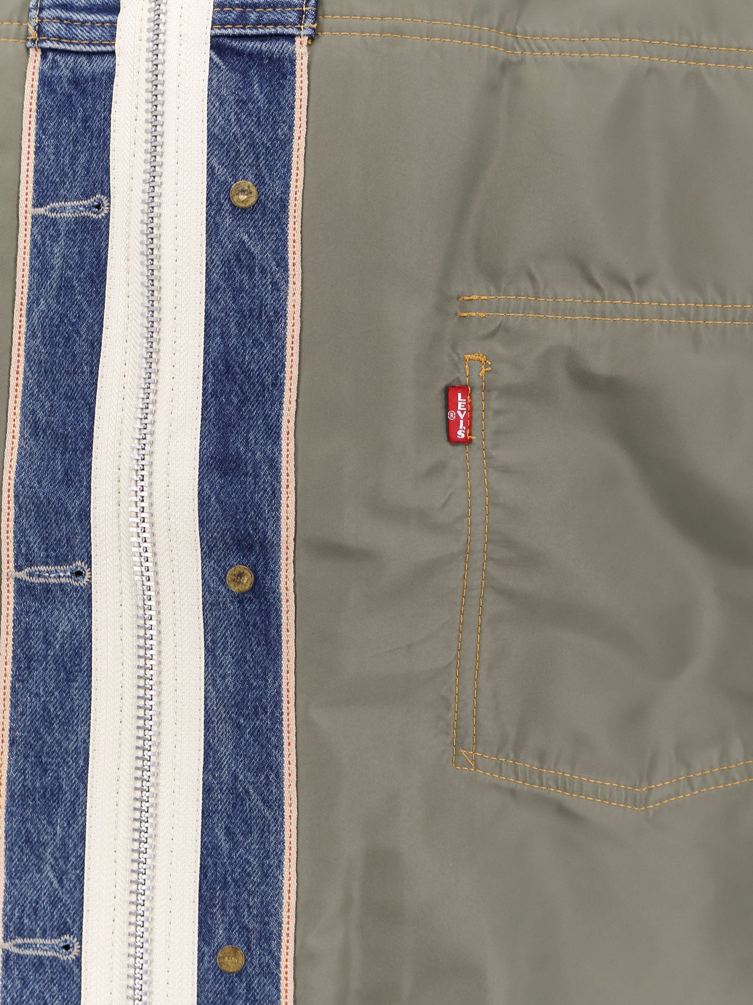 Sacai Levi'S X Sacai Reversible Denim And Nylon Bomber Jacket - 3