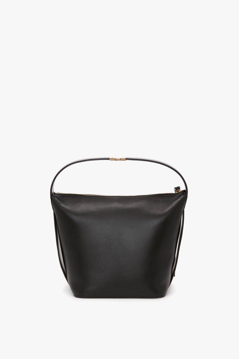 Medium Belt Bag in Black Leather 4