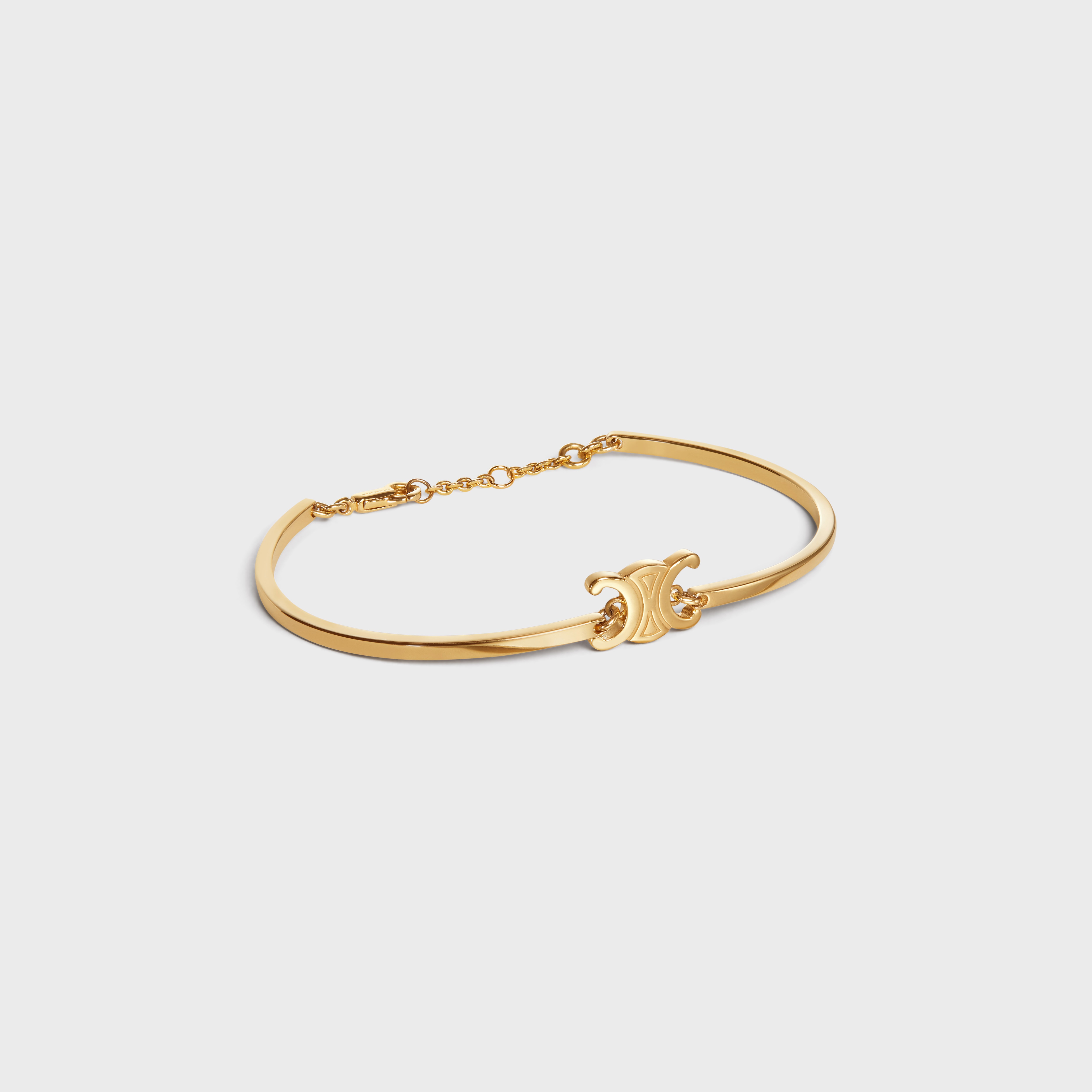 Triomphe Articulated Bracelet in Brass with Gold Finish - 2