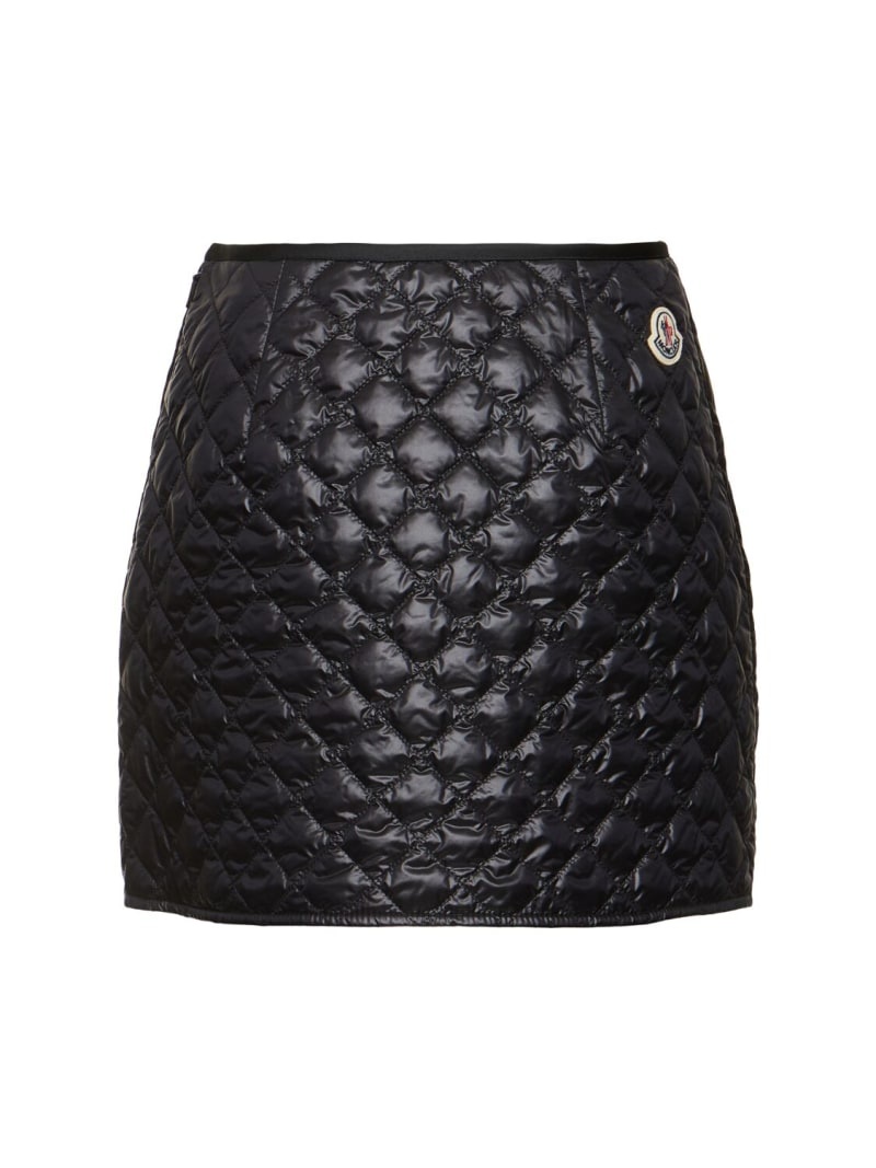 Quilted nylon skirt - 5