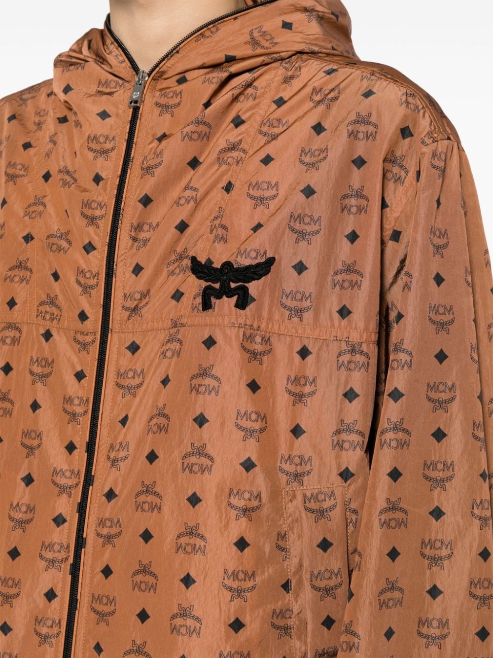 Visetos-print hooded jacket - 5