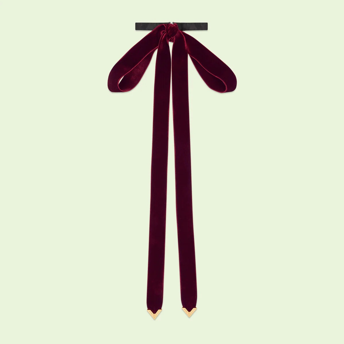 Velvet neck bow - 1