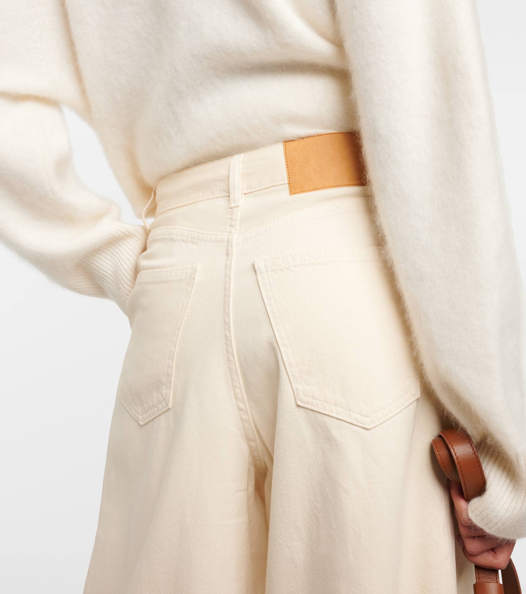 High-rise wide-leg jeans - 6