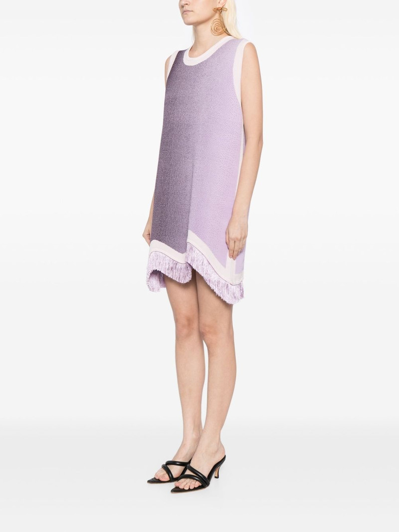 Daisy gradient-print fringed dress 3