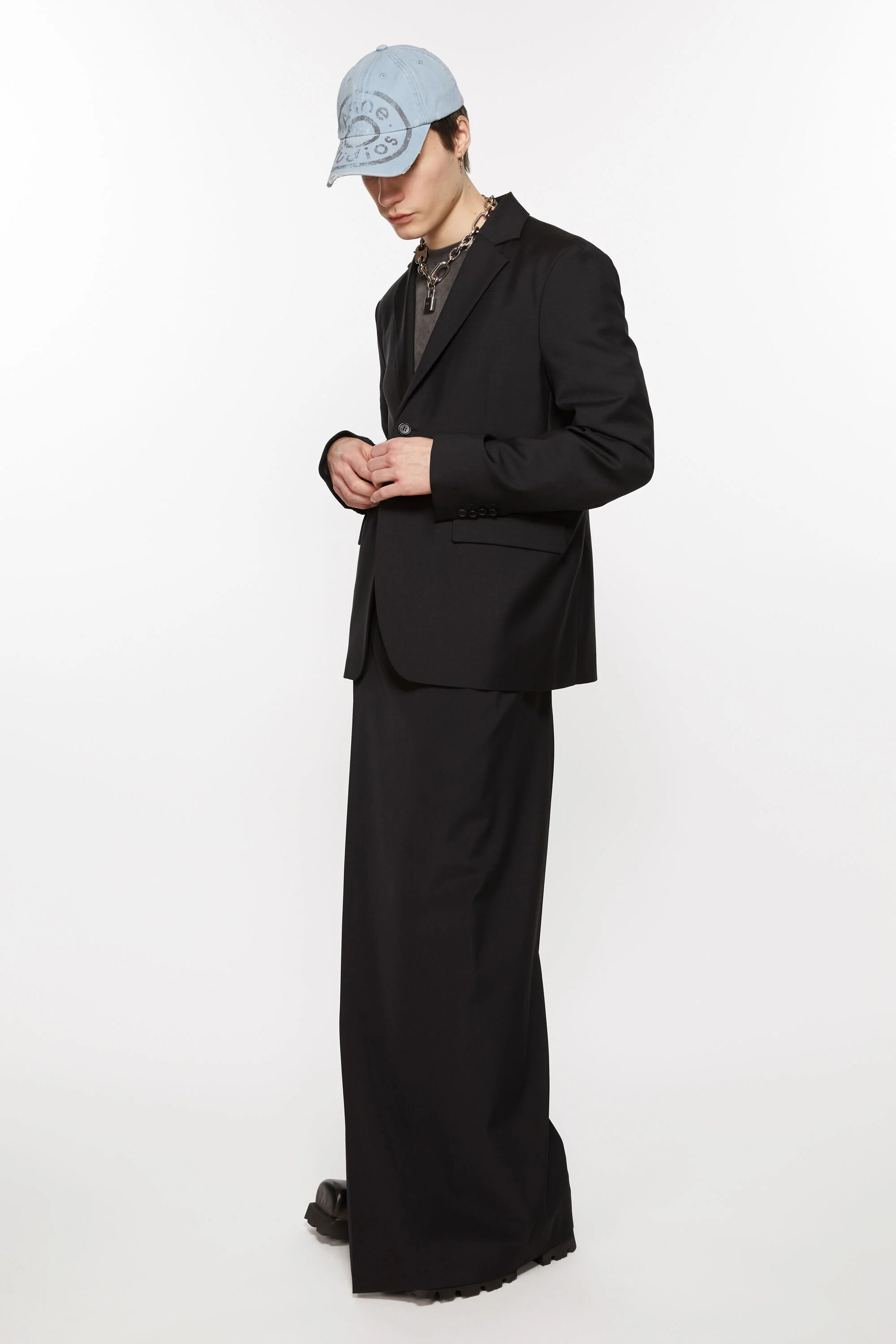 Regular fit suit jacket - Black - 5