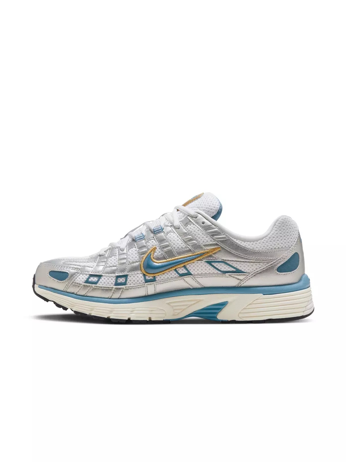 P-6000 "White/Aegean Storm/Metallic Silver" Men's Shoe - 4
