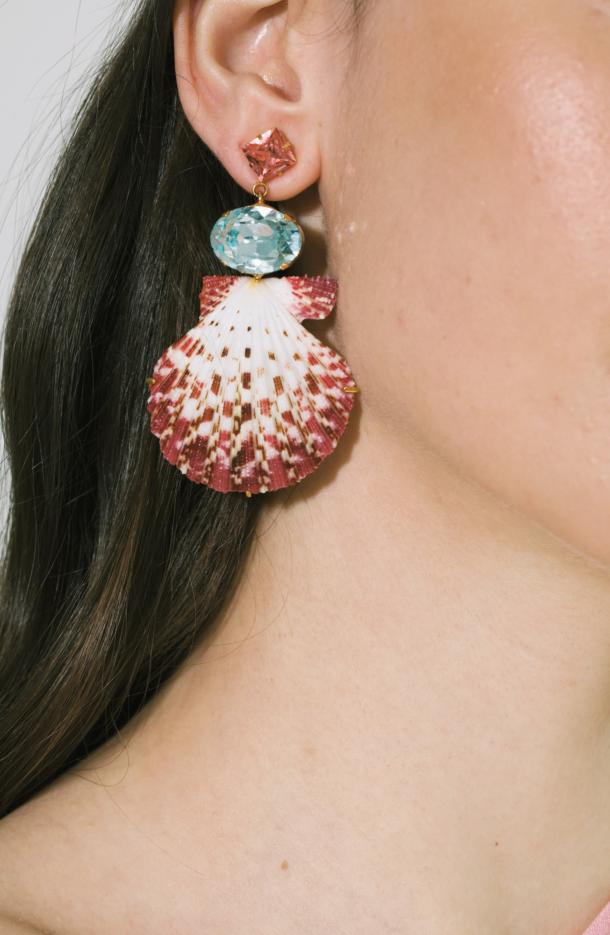 Jennifer Behr Aegean Shell Drop Earrings in Sunset at Nordstrom - 2