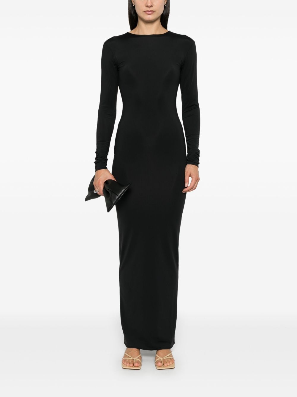long-sleeve maxi dress - 2