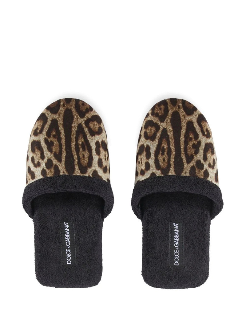 leopard-print terry slippers 4
