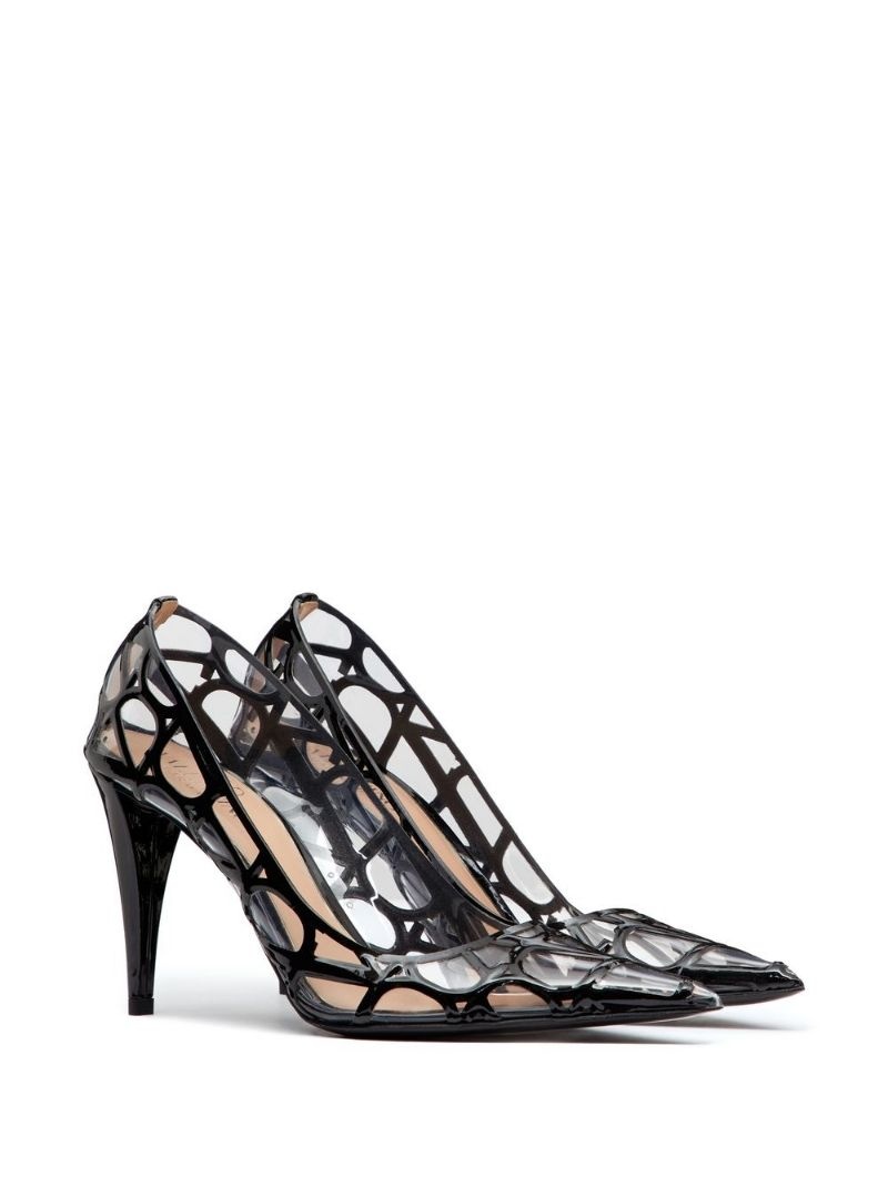 VLogo Signature transparent pumps - 2