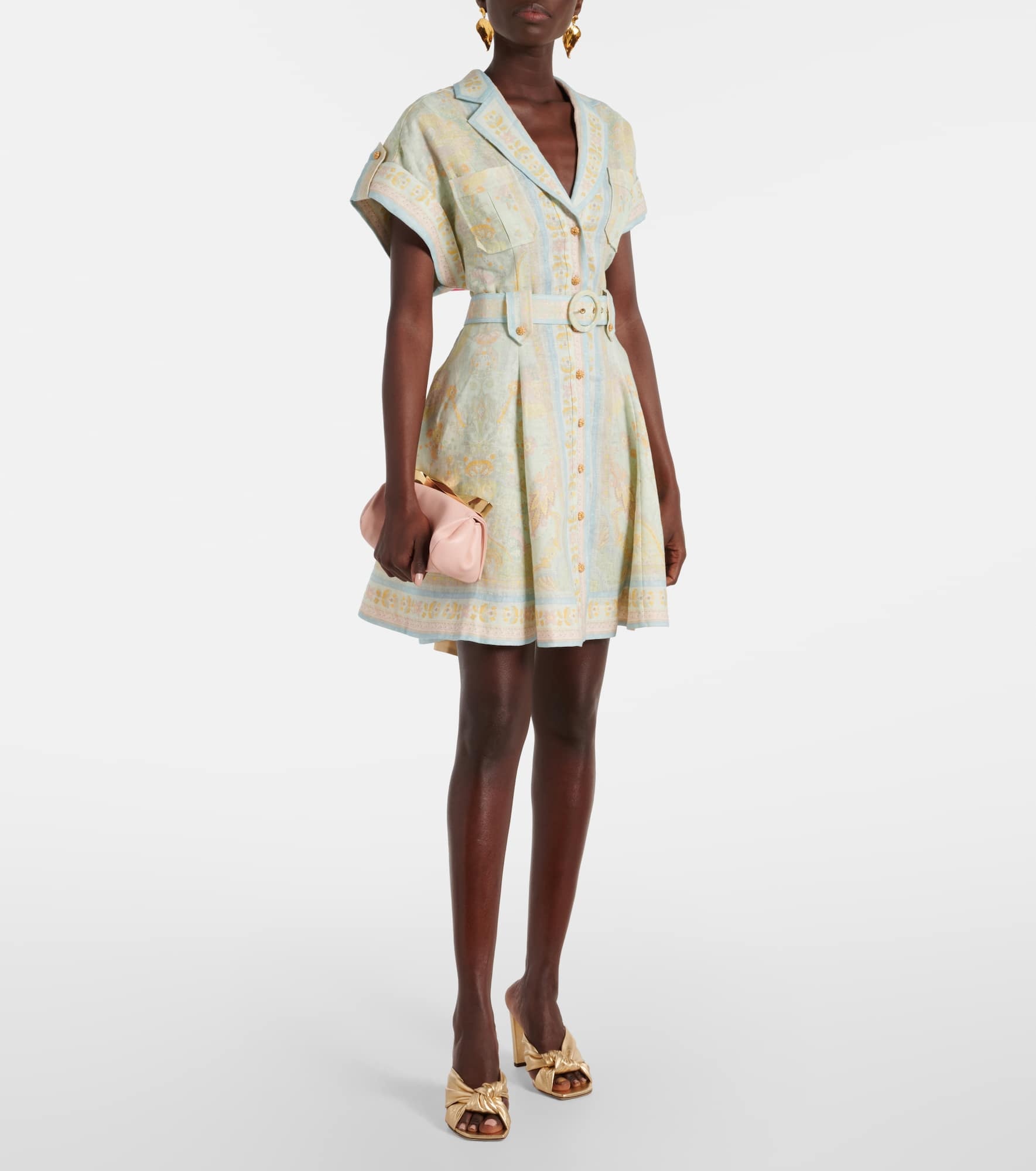 【Zimmermann】Acacia belted linen shirt dress Zimmermann Acacia belted linen shirt dress Zimmermann