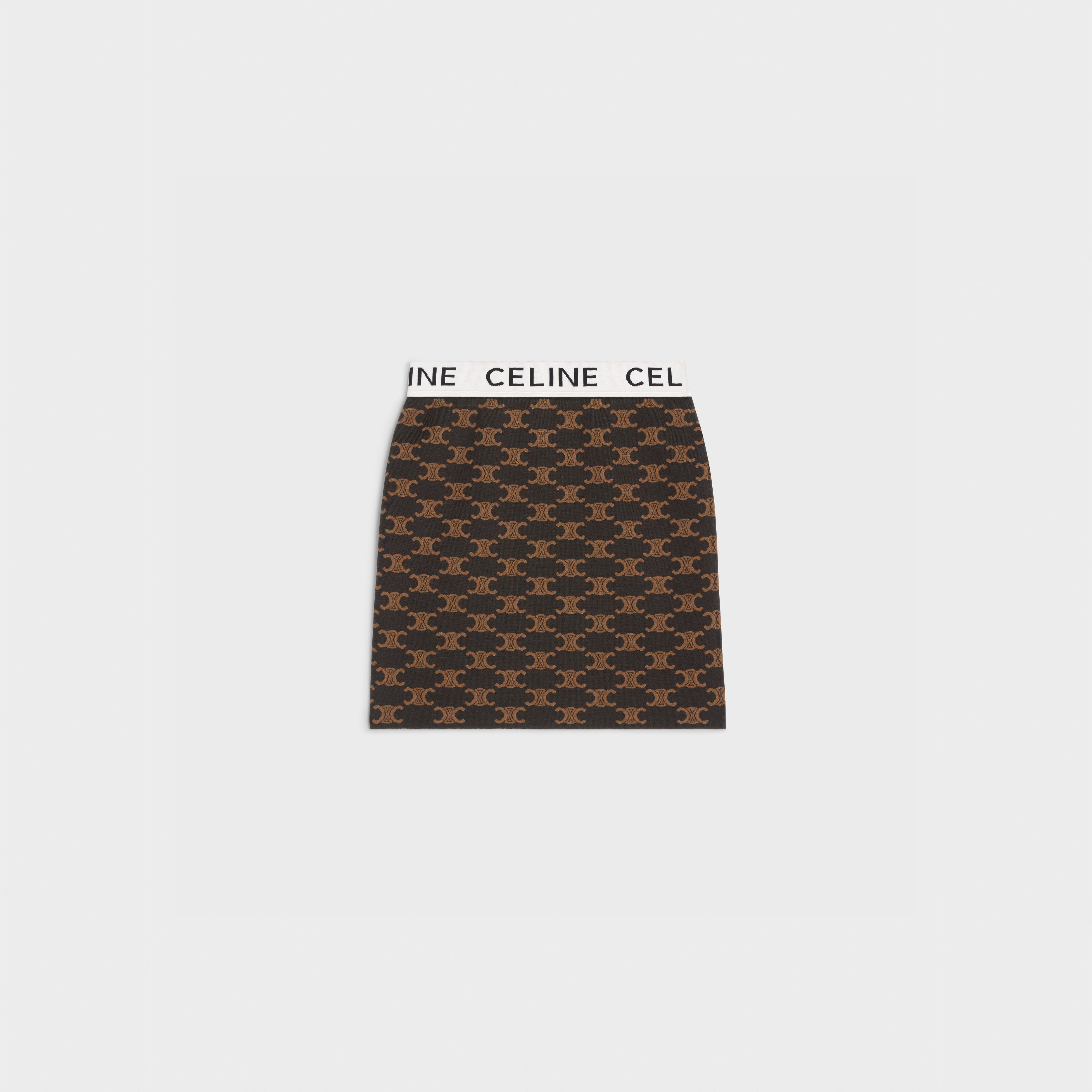 mini skirt in monogram cotton silk - 2