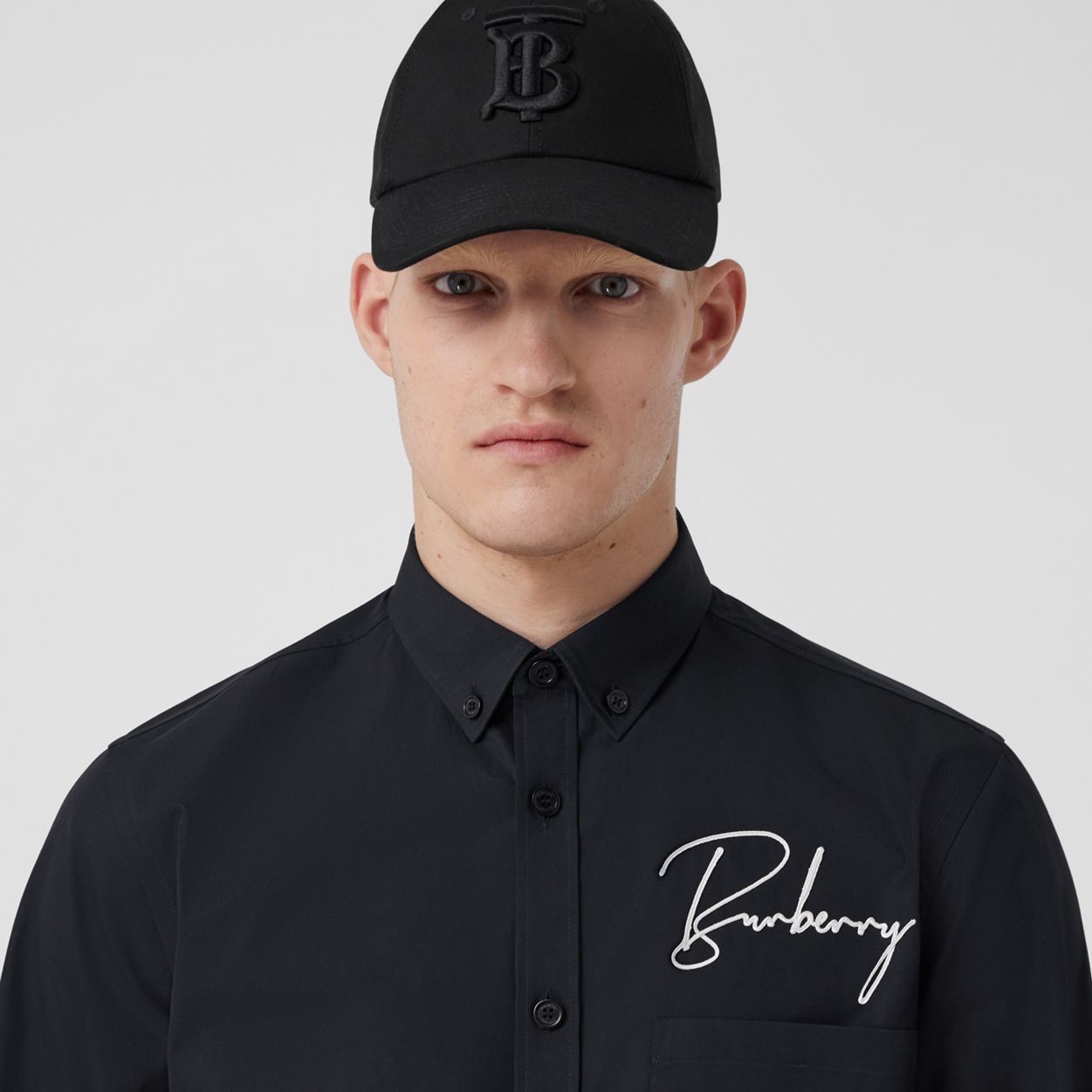 Embroidered Logo Cotton Shirt - 3
